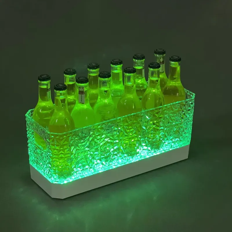 Beer Wine Up - 와인 및 맥주병용 LED 아이스 버킷,
