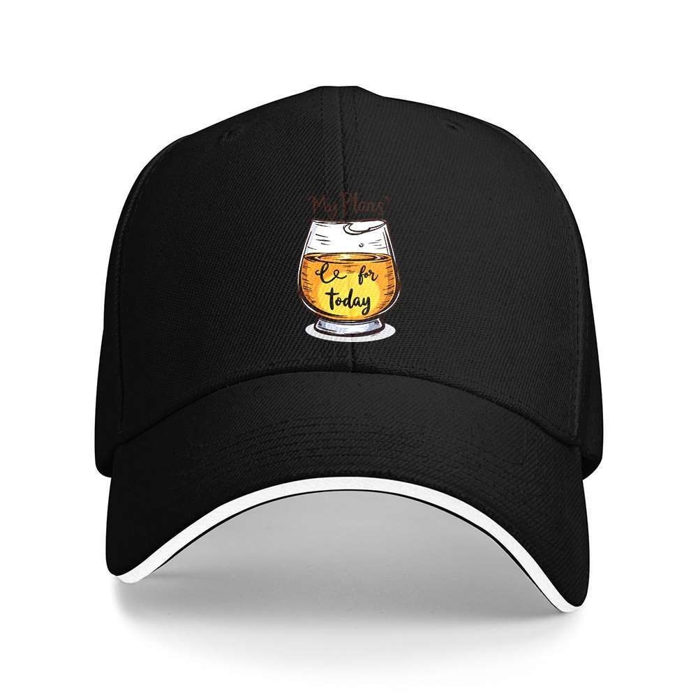 Beer And Wine Quote - 마이 플랜스 맥주 야구 모자, 재미있는