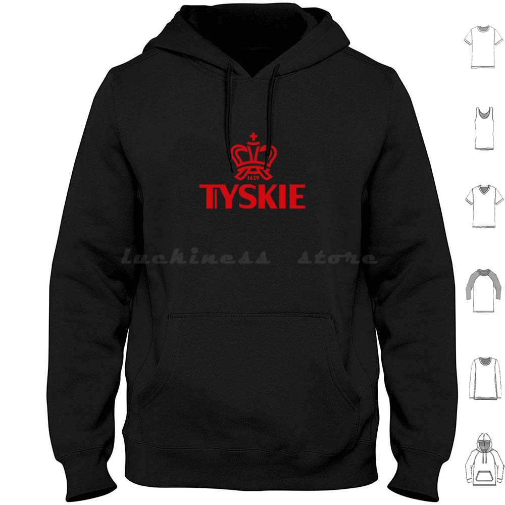 Beer Wine Gin - Tyskie 후드 긴 소매 주류 맥주