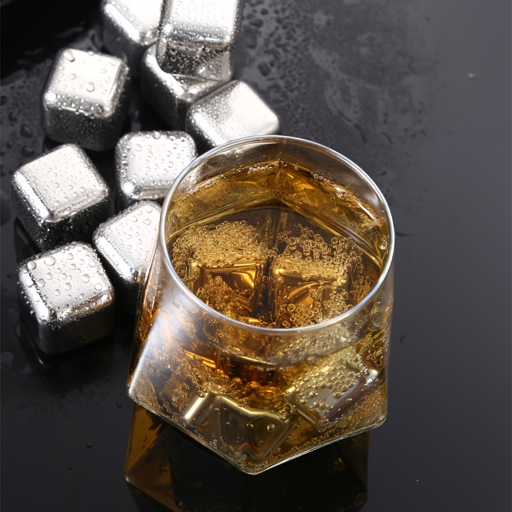 위스키 냉각 돌 얼음 맥주를 마시는 스테인레스 스틸 재 - Whiskey Stone Set 리뷰 및 가격