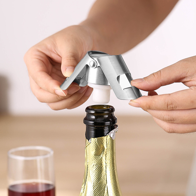 휴대용 스틸 샴페인 병 마개 반짝이는 누수 방지 와인  - Wine Beer Champagne 리뷰 및 가격