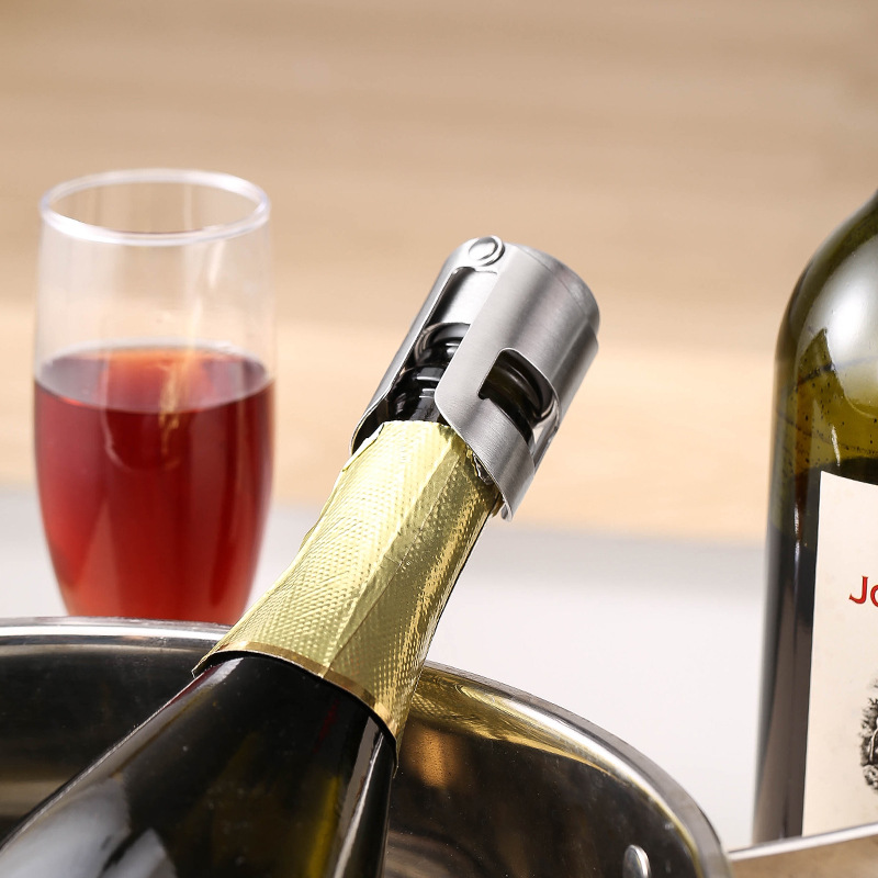 휴대용 스틸 샴페인 병 마개 반짝이는 누수 방지 와인  - Wine Beer Champagne 리뷰 및 가격