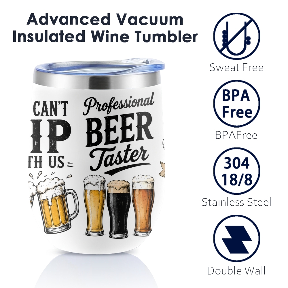 재미있는 맥주 명언 진공 보온병 12온스 보온 와인 텀 - Beer And Wine Quote 리뷰 및 가격