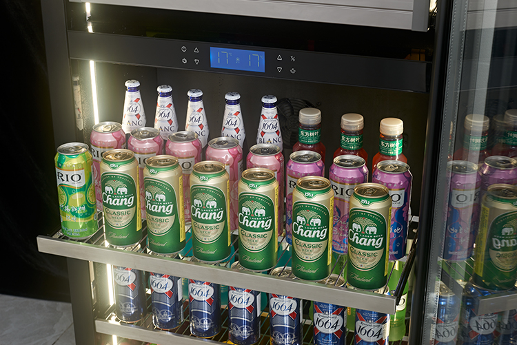 전기식 블랙 글라스 도어 와인 및 맥주 쿨러, 가정 및 - Wine Beer Cooler 리뷰 및 가격