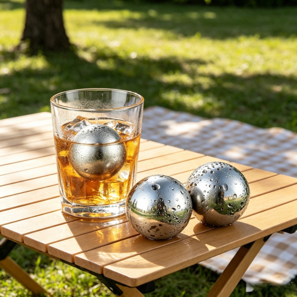재사용 가능한 아이스 큐브 & 금속 칠링 스톤 304  - Whiskey Stone Set 리뷰 및 가격