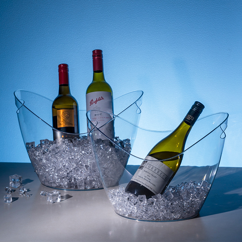 투명 아크릴 잉곳 모양 아이스 버킷 플라스틱 샴페인 와 - Wine Beer Champagne 리뷰 및 가격